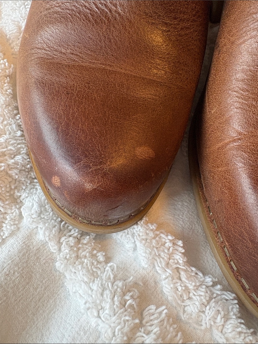 Women’s Brown Leather Ankle Booties - Classic Heeled Chelsea Style - Picture 6 of 8
